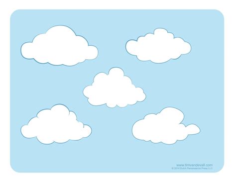 Cloud Decoration Printable - Tim's Printables