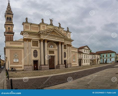 Alessandria Cathedral on Piazza Del Duomo Stock Image - Image of ...