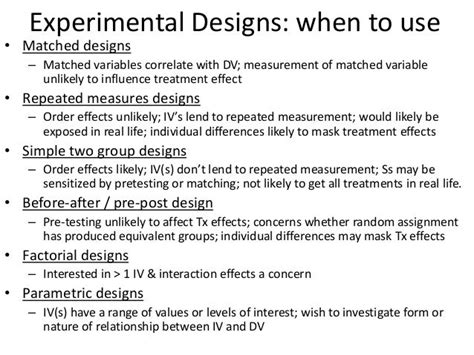 Fixed Designs for Psychological Research