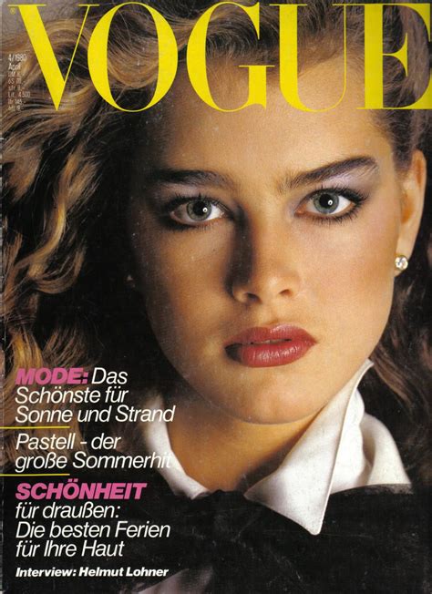 Brooke on Vogue, one of many 80's covers | Brooke shields, Vogue covers ...