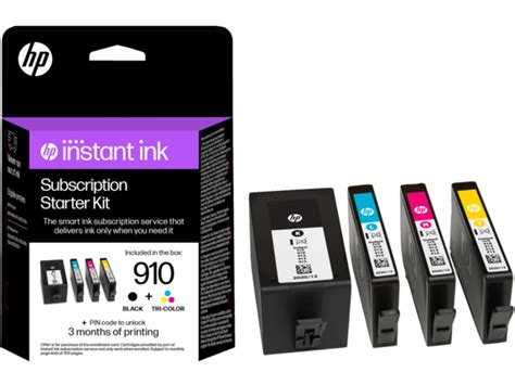 HP Instant Ink 910 Subscription Starter Kit