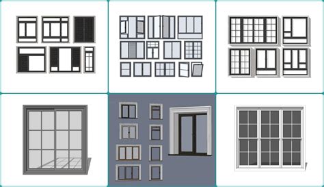 6509. Free Sketchup Window Models Download