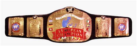 Wwe European Championship - Wwe European Belt, HD Png Download - kindpng