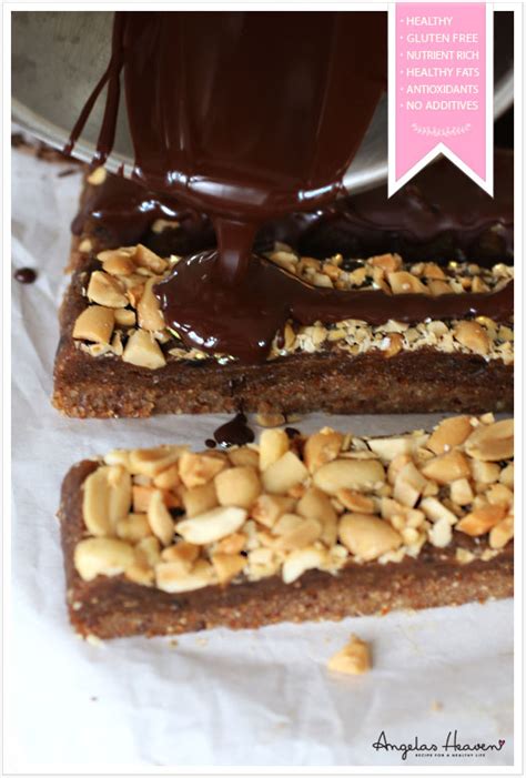 Raw food bars – just like snickers! – Angelas Heaven