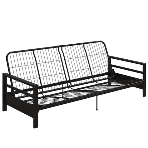 DHP Mabel Metal Futon Frame in Black | Homesquare