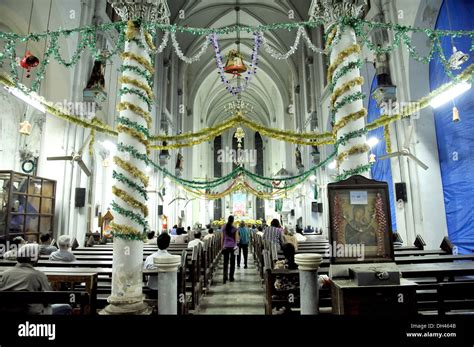 Interior of Gloria Church at Byculla Mumbai Maharashtra India Stock ...