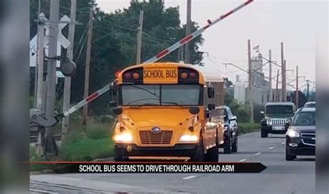 South Bend School bus caught on camera under railroad crossing arm – 95 ...