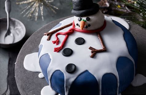 Melted Snowman Cake | Christmas Cake Ideas and Recipes | Tesco Real Food