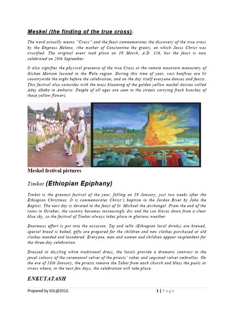 Ethiopian Festivals | PDF | Ethiopia