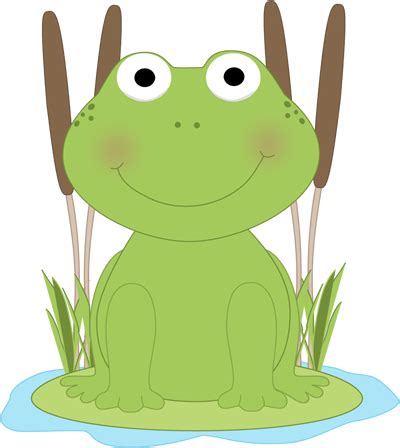 Frog On Lily Pad Cartoon - ClipArt Best