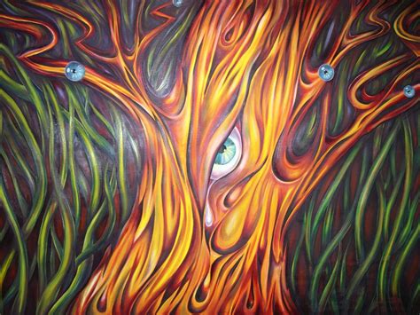 Abstract Art Tree On Canvas Painting by Natasha Russu - Fine Art America