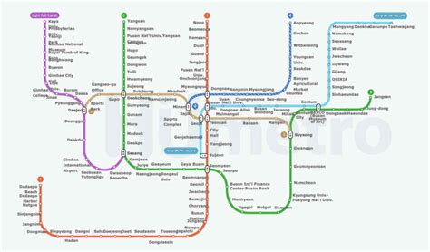 Busan Metro - 부산 도시철도 - Map, lines, stations and tickets | Tour Guide 2023