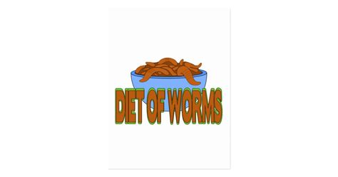 Diet of Worms Postcard | Zazzle.com