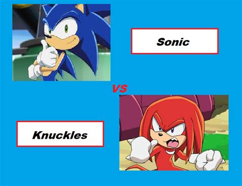 Ultimate Battles 6 - Sonic vs. Knuckles by LeaderInBlue84 on DeviantArt