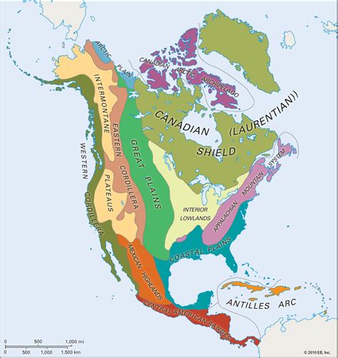 Geographic Regions Of North America | Images and Photos finder