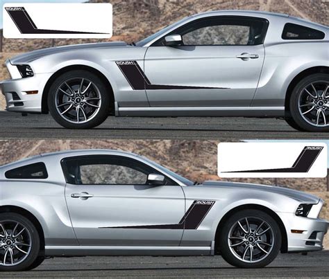 2x Ford Mustang side roush Vinyl Decals graphics rally stripe kit ...