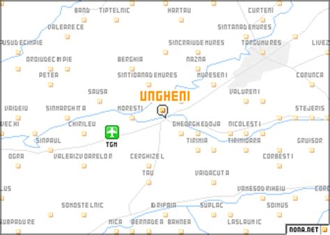 Ungheni (Romania) map - nona.net