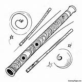 Magical Flute Coloring Page  Pagescom sketch template