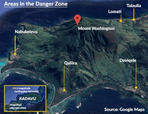 Earthquake triggers dangerous landslides at Washington Volcano on Kadavu, Fiji in video ...