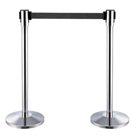 Black Retractable Stanchions - Prime Time Party and Event Rental