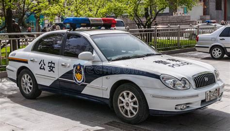 Hyundai Police Car in Beijing, China. Editorial Photo - Image of control, china: 114239996