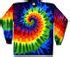 Sundog Tie Dye T-shirt - Long Sleeve Swirl Adult Tee - Tie Dye T-Shirts - Long Sleeve