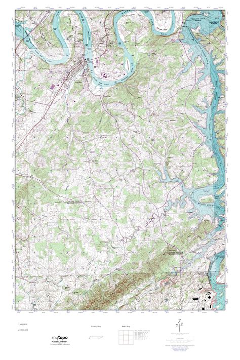 MyTopo Loudon, Tennessee USGS Quad Topo Map