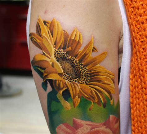 Beautiful Sunflower Tattoo