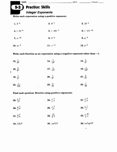 Free Printable 8Th Grade Algebra Worksheets - Free Printable