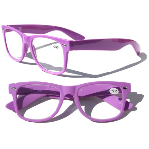 2 Pairs Colorful Reading Glasses - Comfortable Stylish Simple Readers Rx Magnification - Walmart ...