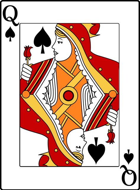 Clipart - Queen of Spades