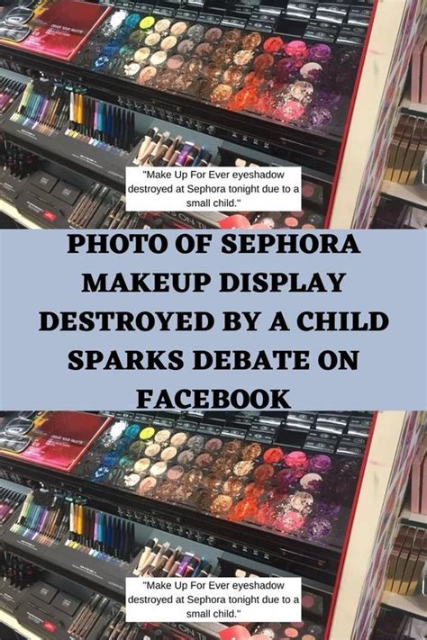 Photo of sephora makeup display destroyed by a child sparks debate on ...