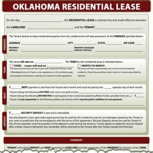 Oklahoma Residential Lease