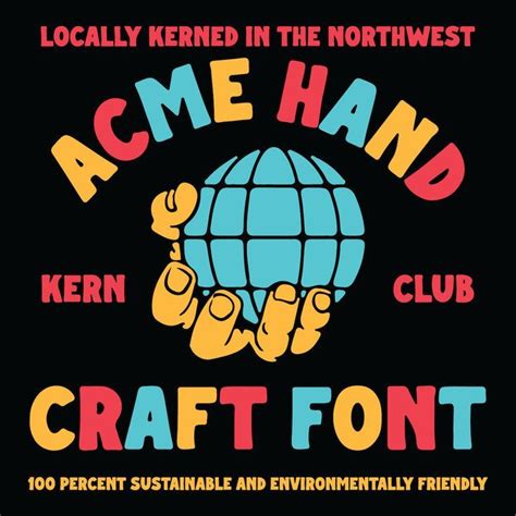 Acme Hand Font — Kern Club | Hand fonts, Typography fonts, Acme