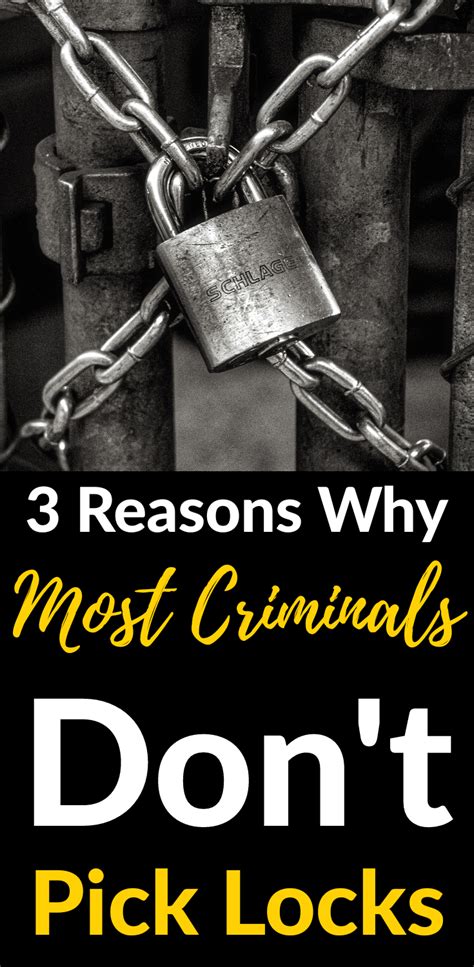 3 Reasons Why Most Criminals Don't Pick Locks | Lock-picking, Criminal, Lock picking tools