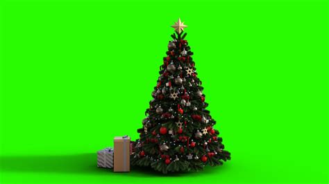 FREE HD Green Screen - 3D CHRISTMAS TREE with GIFTS - YouTube