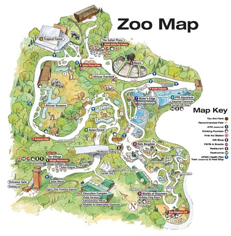 Pittsburgh Zoo map - Ontheworldmap.com