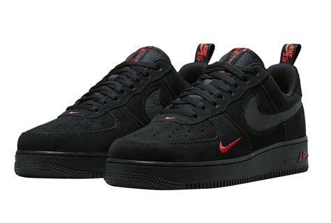 BUY Nike Air Force 1 Low Black Orange Reflective | Kixify Marketplace