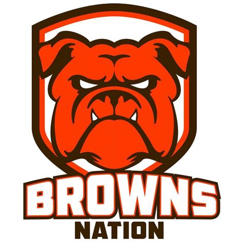 Cleveland Browns Bulldog Mascot Art