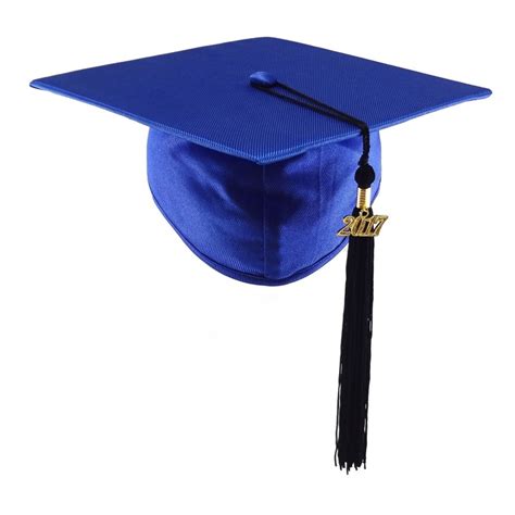 Blue graduation cap