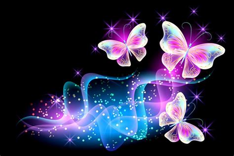 Neon Butterfly Desktop Wallpapers - Top Free Neon Butterfly Desktop Backgrounds - WallpaperAccess