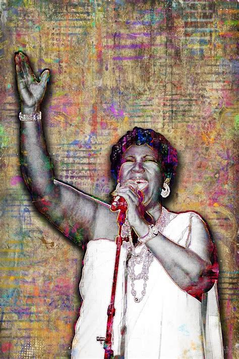 Aretha Franklin Queen of Soul Poster, Aretha Franklin Tribute Fine Art ...