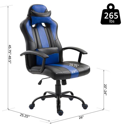 High Back Ergonomic Gaming Chair Swivel Computer Seat Lumbar Support | eBay