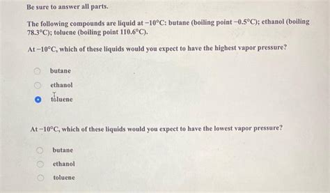 Solved Be sure to answer all parts. The following compounds | Chegg.com