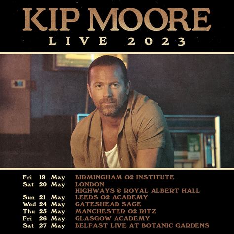 Kip Moore Plots Spring UK Tour For 2023 - Stereoboard