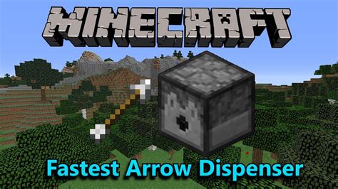 Minecraft: Fastest Arrow Dispenser [Fixed in 1.9] - YouTube