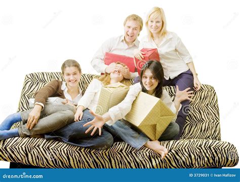 Friend play tricks stock image. Image of caucasian, blond - 3729031