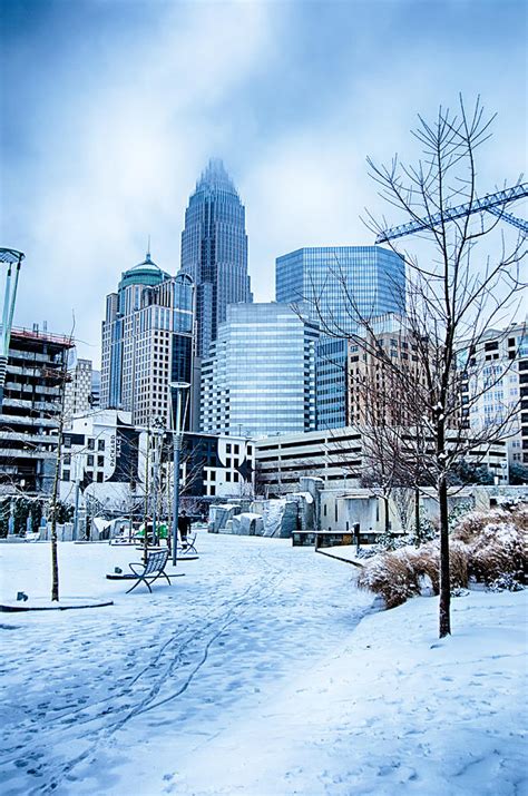 Rare Winter Weather In Charlotte North Carolina Photograph by Alex Grichenko