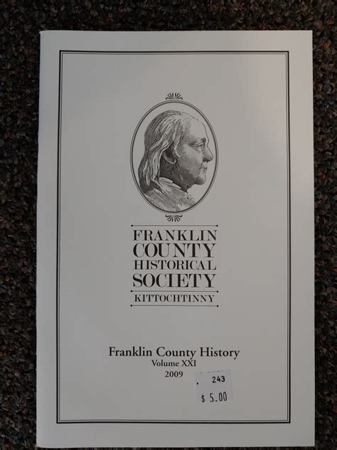 Franklin County Historical Society Journal 2009