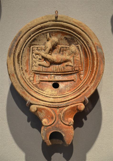 Roman Oil Lamp with Erotic Motif, 1st - 3rd Century AD, Al… | Flickr